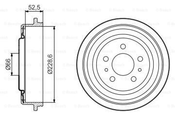 Fren Kampanası - [228,6 / 52,5 mm] Espace III 2.2 Diesel Turbo 199610 - 200210; Espace III 2.0i 199610 - 200210; Espace III 1.9 dTi 199902 - 200210; Espace III 1.9 dTi 199910 - 200210; Espace III 2.0i 199610 - 199710; Espace III 2.0i G REN 8200172066