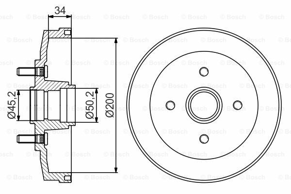 Fren Kampanası - [200 / 34 mm]KIA Rio 1.3i Kombi 200209 - 200502; Rio 1.3i 200009 - 200502; Rio 1.3i 200007 - 200502; Rio 1.5i Kombi 200209 - 200502; Rio 1.5i 200007 - 200502 KIA 52725FD200