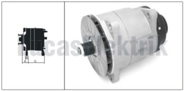 61920425  ALTERNATOR 24V/155A BELDE OTOBUS AC 172R(SOL KULAK) 619 203 04 YERINE