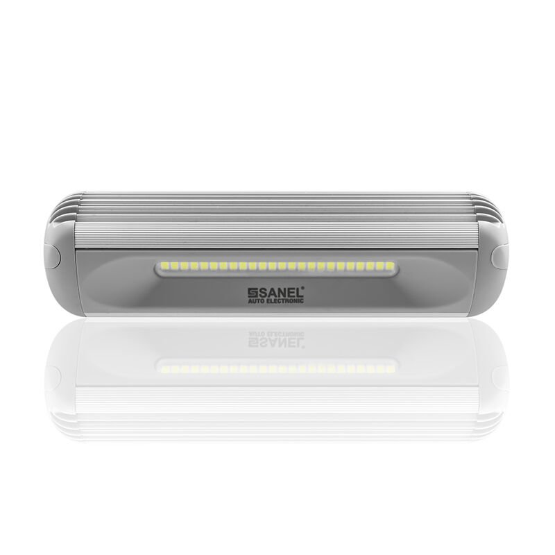 SMZLG24W 12V/24V 24 POWER LEDLİ 12W Açılı Dış Aydı BEYAZ GRİ GÖVDE 30450025