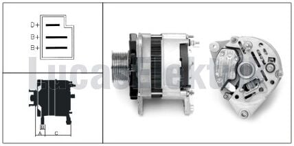 LUCAS 61920125  ALTERNATÖR A-127 24V  BMC FATİH KAMYON