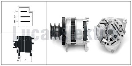 LUCAS 61920150  ALTERNATÖR A-127 24V HİNO CHRYSLER 61920375 YERİNE