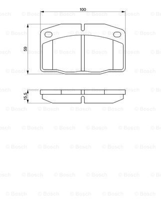 Disk Balata - Ön  - [WVA 20514] -  [ 100X59X15,5 m Corsa 1.0 S 198209 - 199408; Omega 2.0 i 198609 - 199403; Kadett 1.6 i 198609 - 199308; Vectra 1.6 i KAT 198809 - 199508; Vectra 1.6 i 199309 - 199508; Vectra 1.8 i 199003 - 199508; Kadett 1.4 i 1990