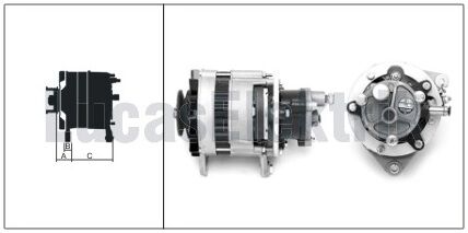 61920162  ALTERNATOR A127/12V/55A BMC LEVENT   V.P.  3M65334