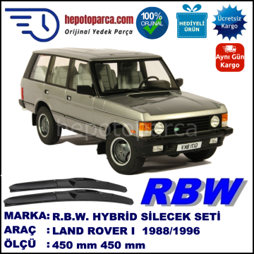 LAND ROVER  Range Rover I  11.88-04.96 450 / 450 mm. RBW Hybrid Silecek Seti. U Kanca Uyumlu Hibrit
