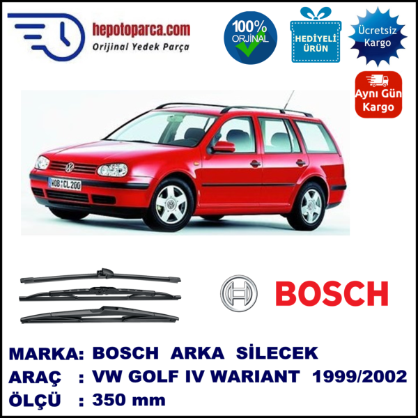 VW Golf IV Variant [1J5] 380 mm 05.1999-05.2002 BOSCH Arka Silecek