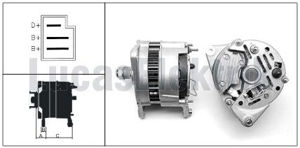 61920192  ALTERNATOR A127/12V/70A BMC FATIH K AMYON  (KSNSZ)