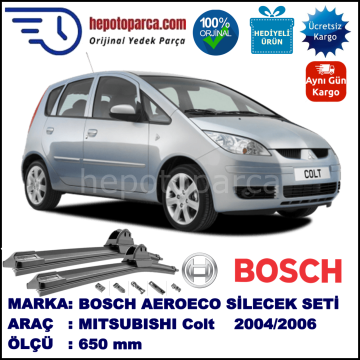 MITSUBISHI Colt [CZ] 04.2004-..., 650 / - mm. BOSCH AEROECO Aparatlı Muz Silecek