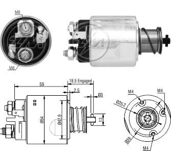 5491   MARŞ OTOMATİĞİ 12V STAREX KİA MOTOR BANGO  HYUNDAI