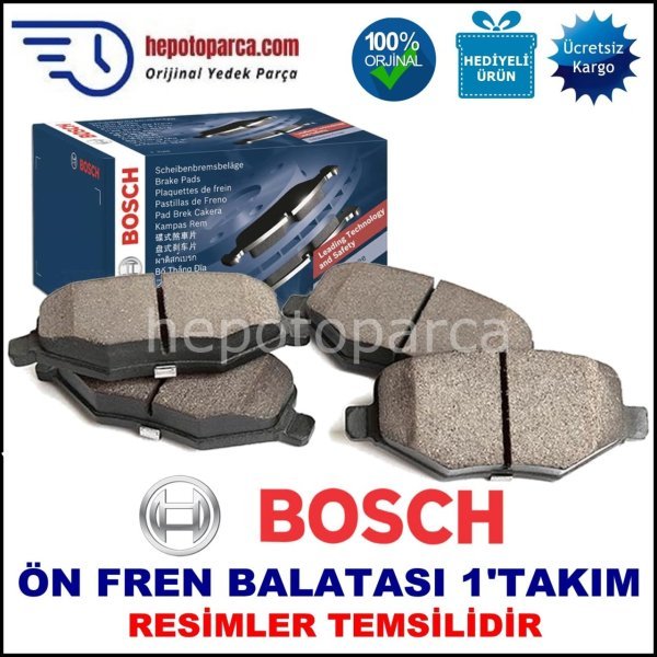 VW VOLKSWAGEN Golf 7 VII 1.4 TSI 11.2012 - 12.2013 ÖN FREN BALATASI BOSCH