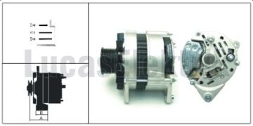 LUCAS 61920375  ALTERNATÖR A127/24V-55A  PRO-827  61920150 YERİNE