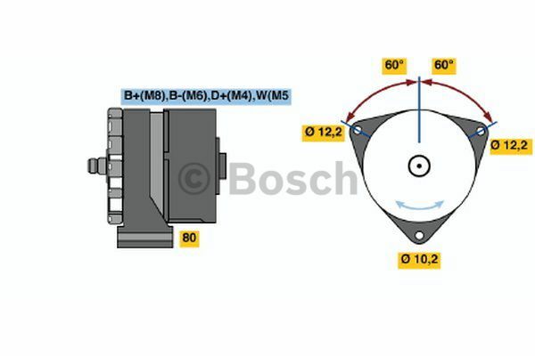 AlternatörDAF; MTU 95 XF; 75-Serie; 85-Serie; 85; 95-Serie; 65-Serie; 75; 65; 12 V-Serie MWM 01177464; MTU 007154