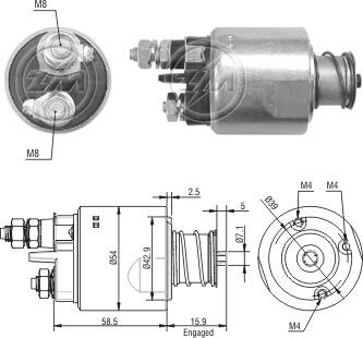 1495  MARŞ OTOMATİĞİ 12V ALBEA MTJ. 2 DELİK 2304  FİAT DOBLO LİNEA FIORINO 1,3 MULTİJET  594646,