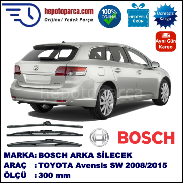 TOYOTA Avensis Wagon [T27] 300 mm 11.2008-... BOSCH Arka Silecek