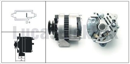 LUCAS 61920464  ALTERNATÖR 12V A127 65A JOHN DEERE BAŞAK TRAKTÖR