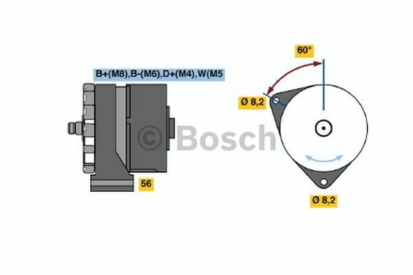 Alternatör KHD 1181649; KHD 0118164