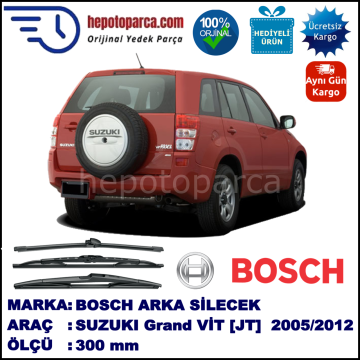 SUZUKI Grand Vitara [JT] 300 mm 10.2005-... BOSCH Arka Silecek