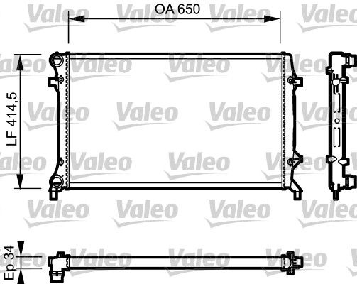 735120 RADYATÖR VW GOLF V/TOURAN/JETTA (03>) 1K0121251AR