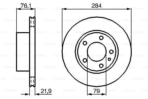 Fren Diski, Ön, [284 / 21,9-20,4 mm], Hava Kanallı 524 td 198309 - 198612; 520 i 198209 - 198712; 528 i 198106 - 198712; 525 i 198106 - 198712; 525 e 198305 - 198712; 524 td 198701 - 198712; 525 e 198412 - 198712; 518 i 198401 - 198712; 520 i 198106