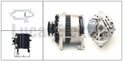LUCAS 61920445  ALTERNATÖR 12V  A127 65A. BAŞAK TRAKTÖR