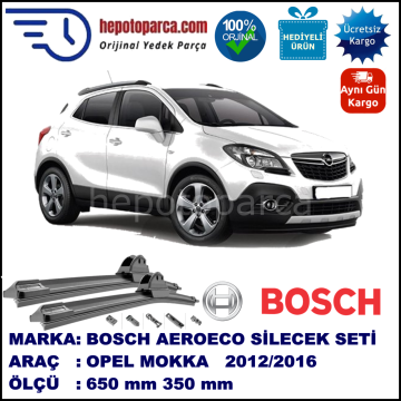 OPEL Mokka  09.2012-..., 650 / 350 mm. BOSCH AEROECO Aparatlı Muz Silecek
