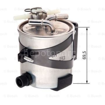 RENAULT Megane II 1.5 dCi Hatchback 11.2002 - 10.2008 BOSCH MAZOT FİLTRESİ filitre