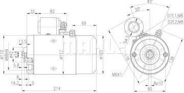 MM 15 Z1660 12V 2,10KW LETRİKA MAHLE ISKRA MM15 72736231 11216910500