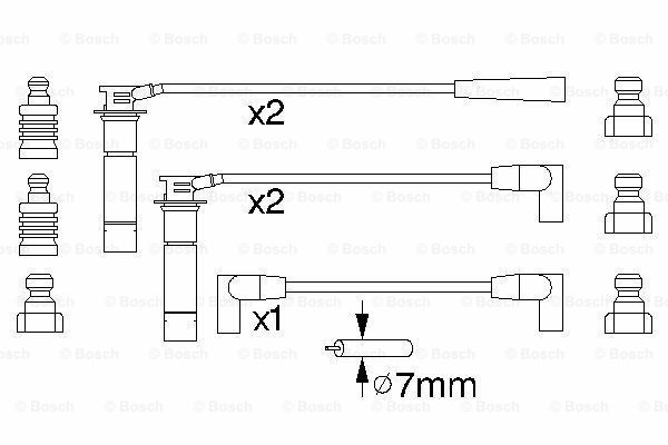 Buji Kablo SetiRENAULT Clio I 1.8i 16V 199103 - 199603; 19 1.8i 16V 198906 - 199512; 19 1.8i 16V 198906 - 199209; 19 Cabrio 1.8i 16V 198906 - 199512; Clio I 2.0i Williams 199207 - 199603