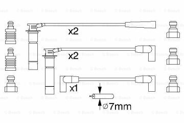 Buji Kablo SetiRENAULT Clio I 1.8i 16V 199103 - 199603; 19 1.8i 16V 198906 - 199512; 19 1.8i 16V 198906 - 199209; 19 Cabrio 1.8i 16V 198906 - 199512; Clio I 2.0i Williams 199207 - 199603