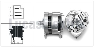 LUCAS 24202        ALTERNATÖR  A-127/65A (KASNAKSIZ) JSB PERKİNS
