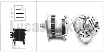 LUCAS 24145        ALTERNATÖR  A-127 12V/55A (KASNSZ) ÜNİVERSAL FATİH BMC