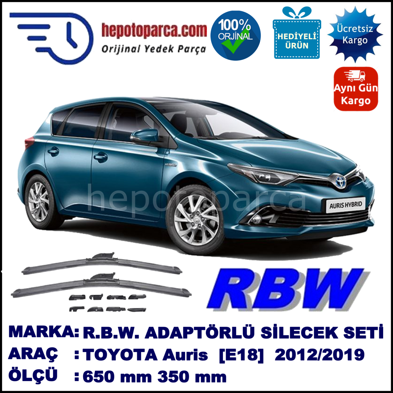 RBW  ADAPTÖRLÜ MUZ SİLECEK SETİ