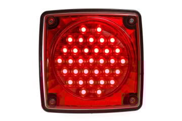 201310K MODÜLER KARE DORSE STOP SİNYAL LAMBASI 24V LEDLİ KIRMIZI