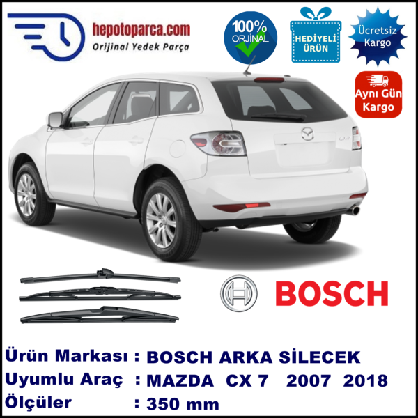 MAZDA CX-7 [ER] 350 mm 05.2007-... BOSCH Arka Silecek
