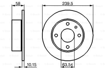 Fren Diski, Ön, [240 / 10-9 mm] Escort 1.8 D Turnier 198901 - 199007; Escort 1.3 198008 - 198512; Escort 1.3 198808 - 199007; Escort 1.1 198008 - 198308; Escort 1.1 198008 - 198512; Escort 1.3 198601 - 198807; Escort 1.6 D 198601 -  FOR DORY1125A; FO
