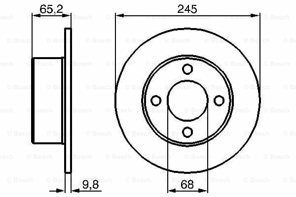 Fren DiskiAUDI 100 2.6E ( 01.1992 - 12.1998 ); 100 2.3 Avant ( 01.1988 - 07.1989 ); 100 2.3 ( 10.1986 - 12.1990 ) AUD 443615601E