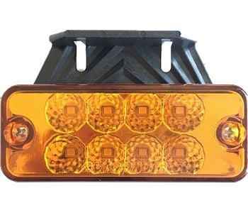 201613 YAN POZİSYON LAMBA DİKDÖRTGEN 8 LEDLİ SARI