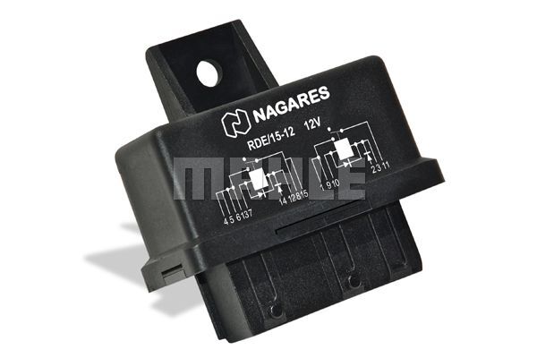 RDE/15-12 SIZDIRMAZ ÇİFT RÖLE 12V braketli. Diyotl PASS. CARS PSA MR 7 MAHLE