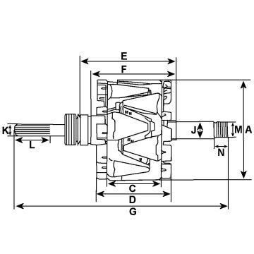 F032136387 Rotor  XRT 732