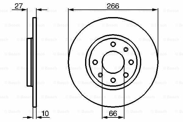 Fren Diski, Ön, [266 / 10-9 mm] BX 14 198210 - 198806; BX 19 Diesel 198901 - 199412; 405 1.8 Diesel Turbo Break 198807 - 199212; 405 1.8 Diesel Turbo 198803 - 199212; BX 16 198210 - 198812; BX 17 Diesel Turbo 198802 - 199412; 405 1. PEU 95575080; PEU