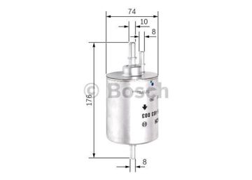 AUDI A6 2.4 Avant (03.2005 - 10.2008) BOSCH Filtre Seti filitre