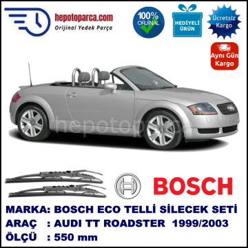 AUDI TT Roadster [8N9] 03.99-04.03 550 /  mm. BOSCH ECO Telli Silecek 1 Adet