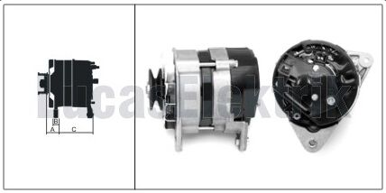 61920006  ALTERNATOR A115/12V/45A FORD/BMC KA MYON TM 30E.MOD. (IC.REG.) 3K10231