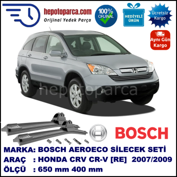 HONDA CRV CR-V [RE] 01.2007-..., 650 / 400 mm. BOSCH AEROECO Aparatlı Muz Silecek