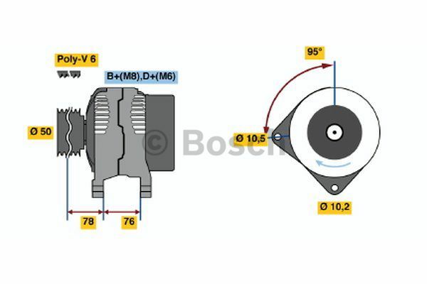 AlternatörBMW 3-Serie; 5-Serie; Z 3 BMW 12311744564; BMW 123