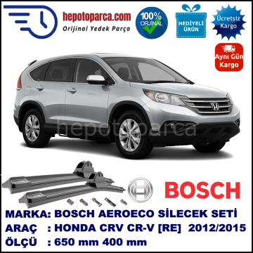 HONDA CRV CR-V [RE] 10.2012-..., 650 / 400 mm. BOSCH AEROECO Aparatlı Muz Silecek