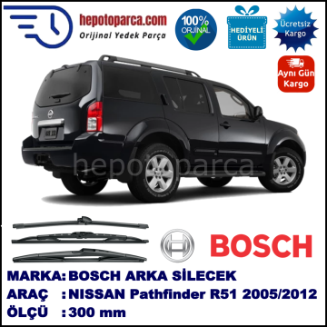 NISSAN Pathfinder [R51] 300 mm 01.2005-... BOSCH Arka Silecek