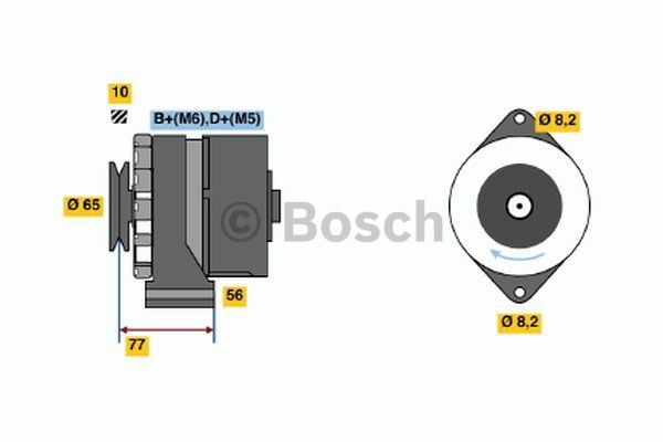 AlternatörOPEL; BEDFORD; CHEVROLET Corsa; Kadett; Astra; Vectra; Combo; Cavalier III; Nova; Barina; Chevy Hatchback VAU 90348697; OPE 903486