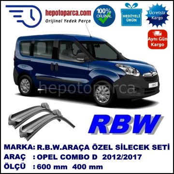 OPEL COMBO D MUZ SİLECEK TAKIMI RBW ARACA ÖZEL (2012→)