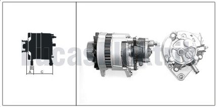 61920161  ALTERNATOR A127/12V/55A BMC LEVEND  80 KAMYON  V.P.